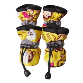 4 Pcs Dog Shoes Rain Shoes Puppy