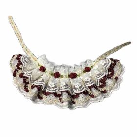 Handmade Retro Lace Collars Dog Necklace 8.2-11.2"