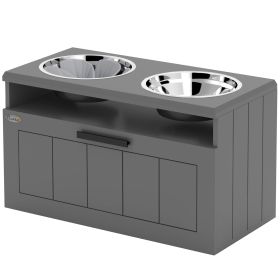 PawHut Elevated Dog Bowls