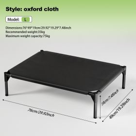 The Bi-material Pet Bed Is Breathable Mesh (Option: NJB  L)