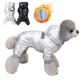 Waterproof Dog Clothes for Small Dogs (Color: Silver, size: XL)
