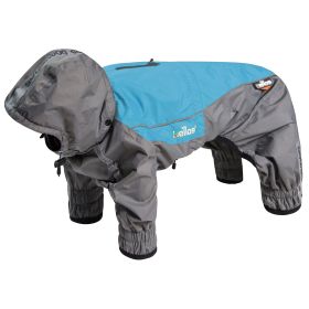 Dog Helios 'Arctic Blast' Full Bodied Winter Dog Coat (Color: Blue, size: large)